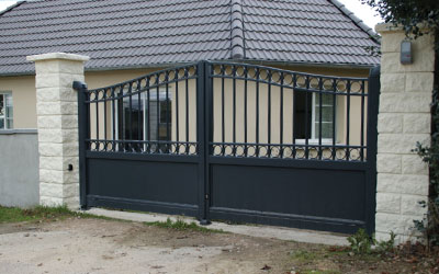 portail double battants motorisees en aluminium portail double battants motorisees en aluminium